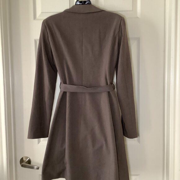 Signature by Larry Levine Women Brown Cotton Long Sleeve Blazer  - Picture 3 of 6